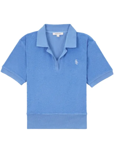 Sporty & Rich embroidered-logo polo shirt