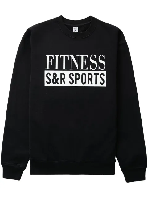 Sporty & Rich logo-print cotton sweatshirt