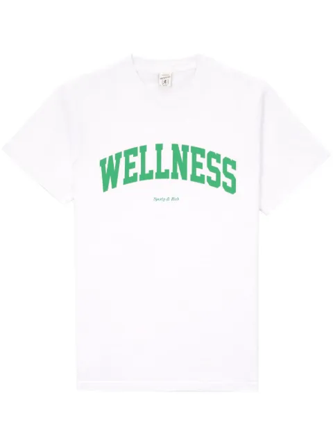 Sporty & Rich slogan-print cotton T-shirt