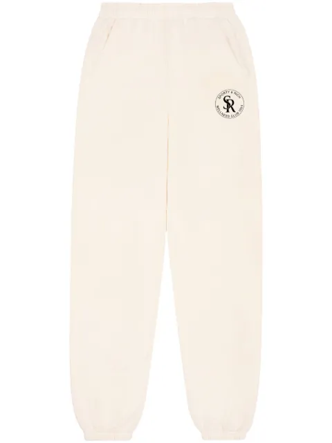 Sporty & Rich logo-print cotton track pants