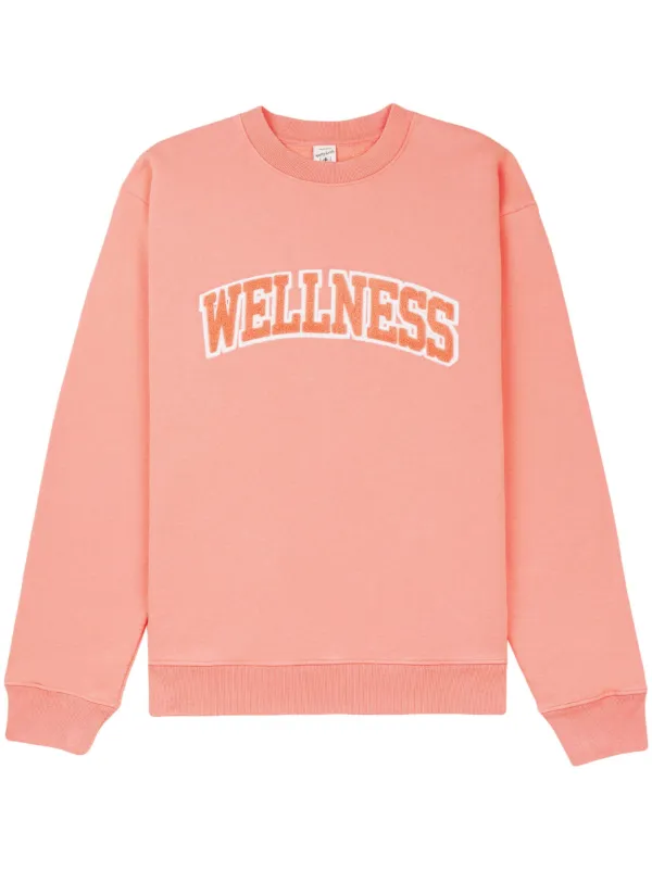 Sporty Rich Wellness Cotton Sweatshirt Pink FARFETCH UZ