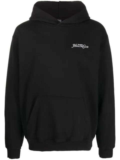 Sporty & Rich هودي 'ريزولي' قطن بطبعة شعار الماركة