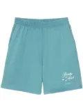 Sporty & Rich Stars Health logo-print shorts - Blue