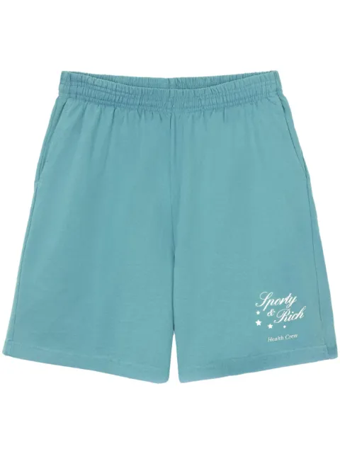 Sporty & Rich Stars Health logo-print shorts