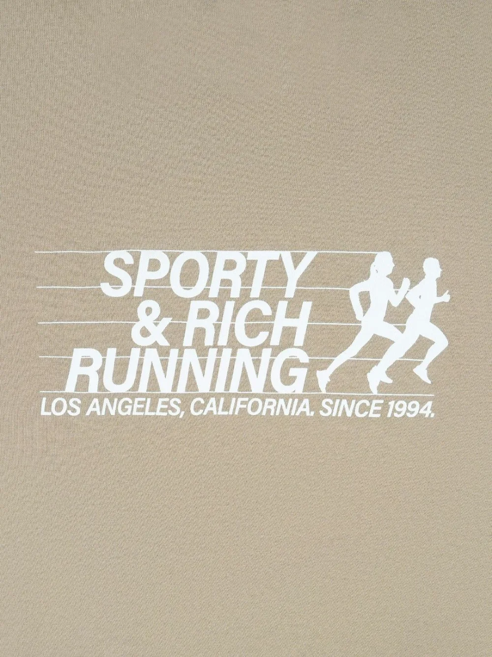 Sporty And Rich S&r Running Cotton T-shirt In Gray