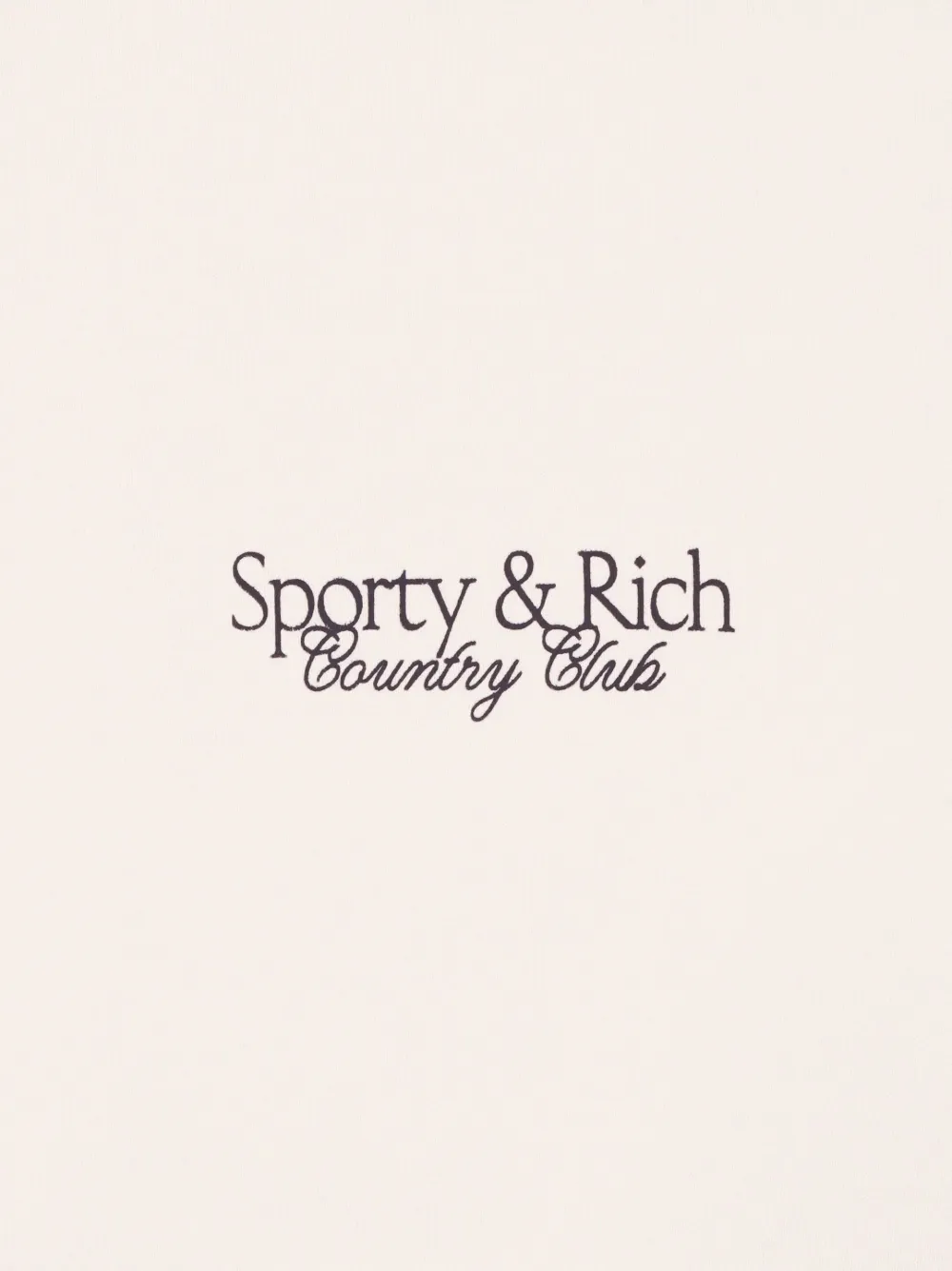 Sporty And Rich Sporty Rich Sr Country Club Quarter Zip Sweatshirt In Cream