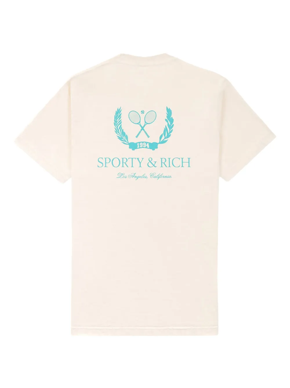 Sporty & Rich T-shirt met logoprint - Beige