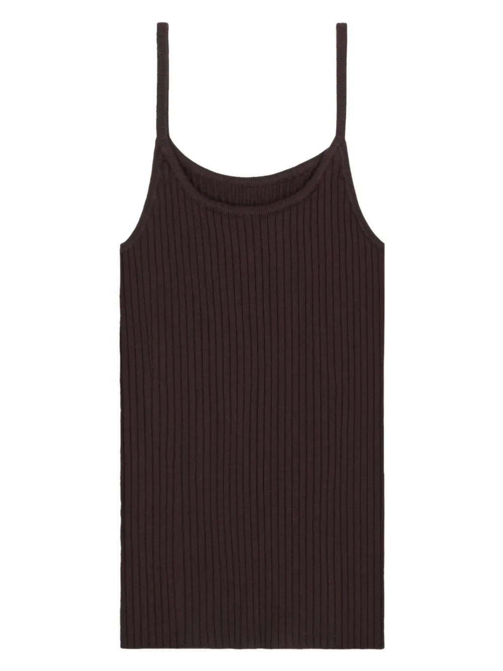 Sporty & Rich Tanktop met logopatch - Bruin