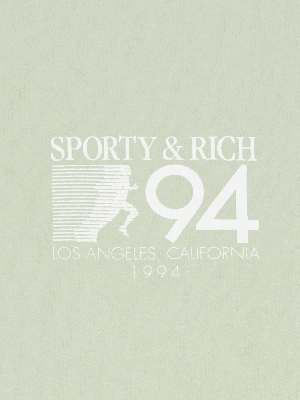 Shop Sporty And Rich 94 California Cotton Sweatshirt In Green