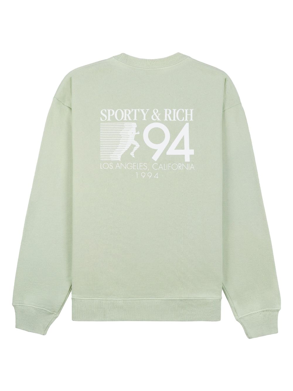 Shop Sporty And Rich 94 California Cotton Sweatshirt In Green