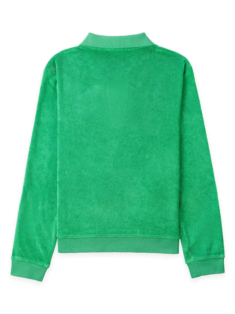 Sporty & Rich logo-embroidered cotton polo shirt - Groen