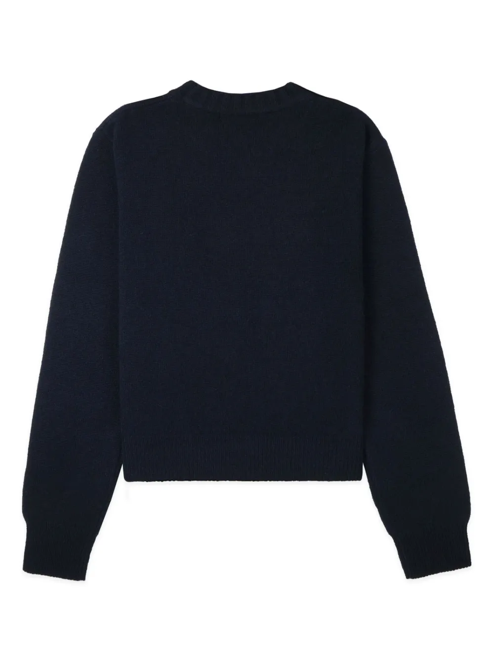 Sporty & Rich embroidered-logo cashmere jumper - Blauw