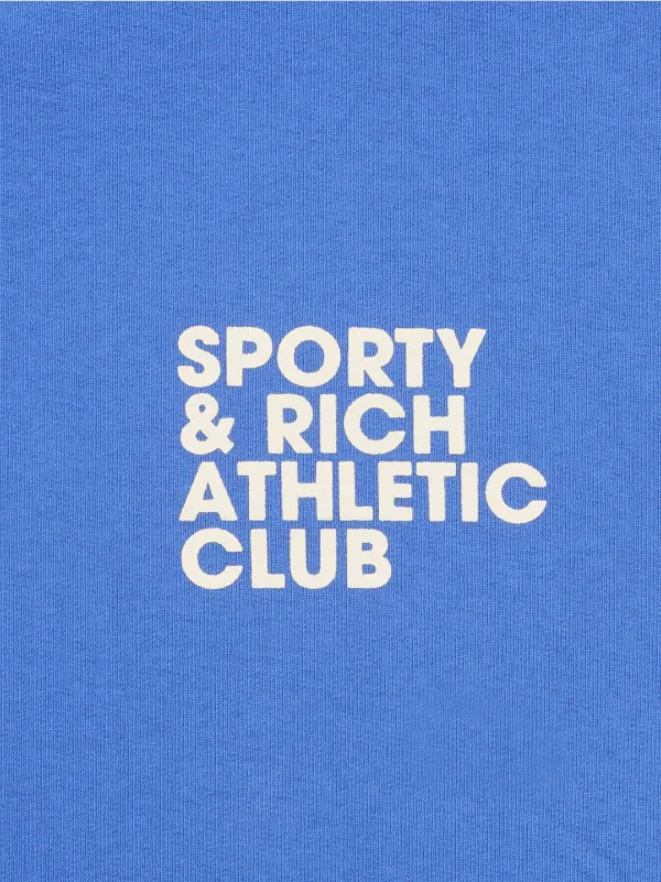 Sporty & Rich Exercise Often Cotton Sweatshirt | Blue | FARFETCH Sporty & Rich Exercise Often Cotton Sweatshirt | Blue | FARFETCH