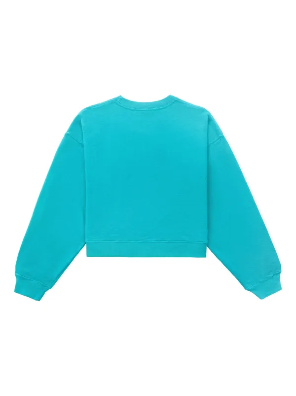 Sporty Rich NY Country Club Cropped Sweatshirt Blue FARFETCH TR