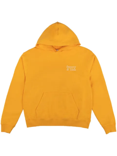 Sporty & Rich logo-print cotton hoodie