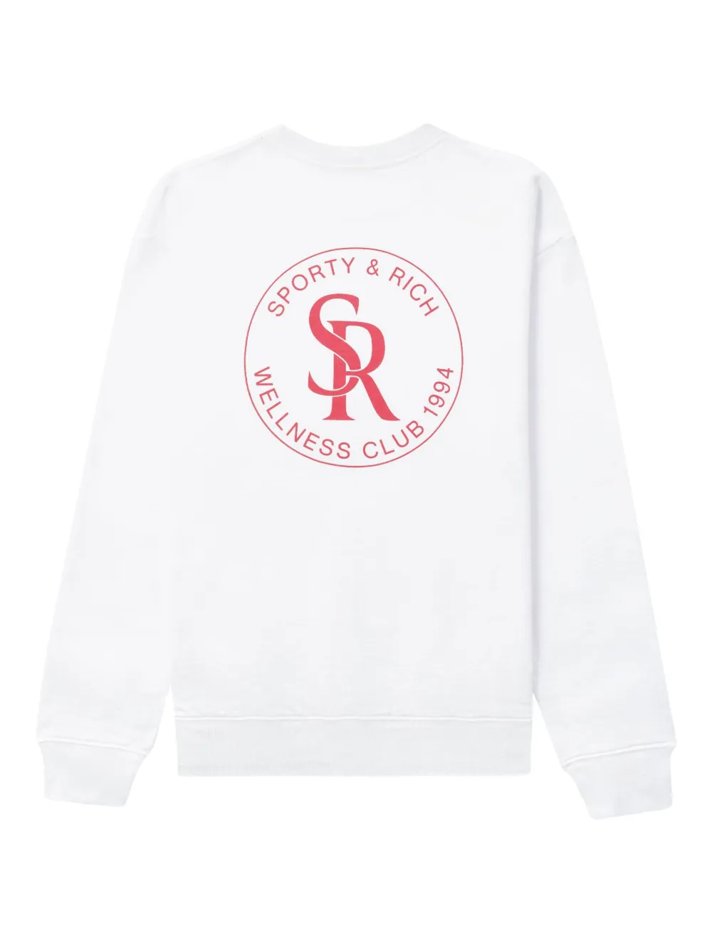 Sporty & Rich Sweater met logopatch - Wit