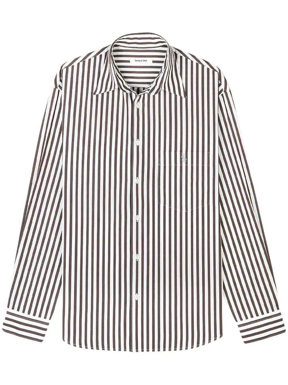 oversized striped cotton shirt