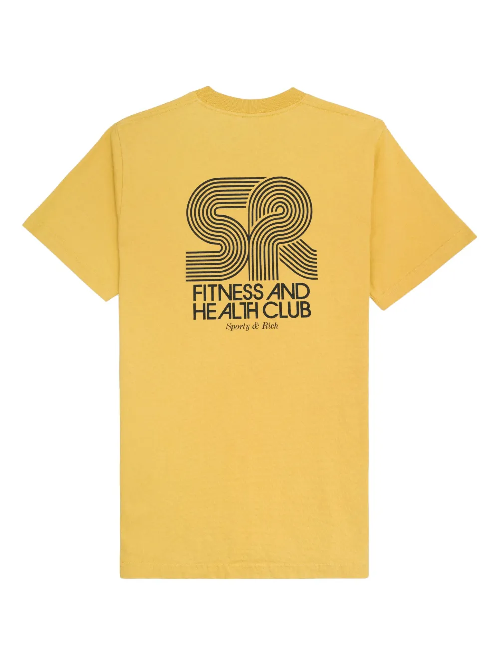 Sporty & Rich T-shirt met logoprint - Geel
