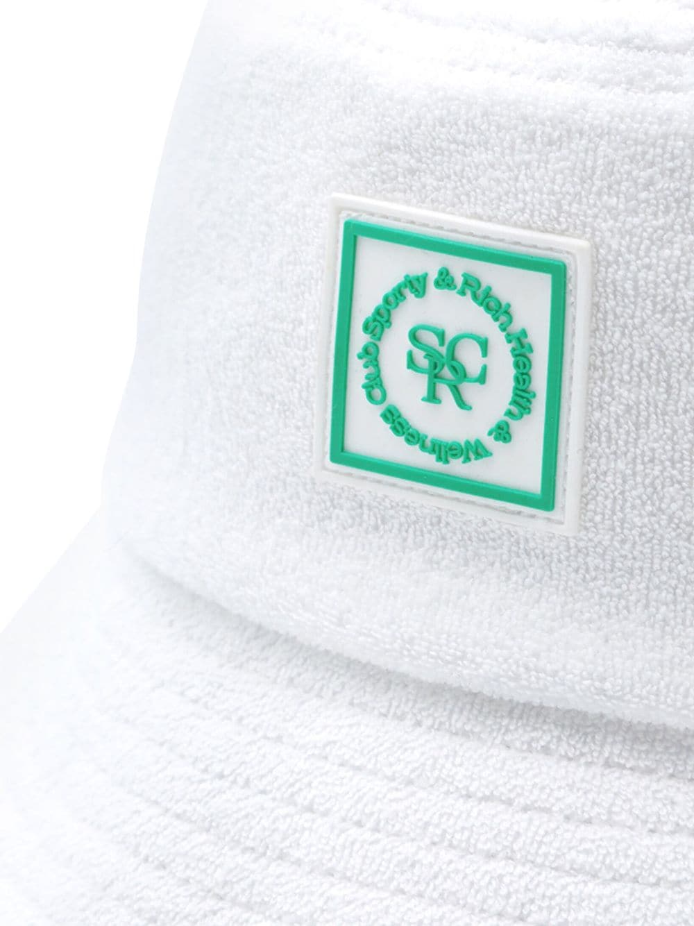 Shop Sporty And Rich Terry Bucket Hat In White