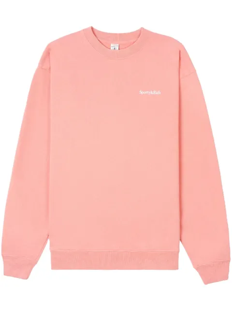 Sporty & Rich logo-print crew-neck sweatshirt