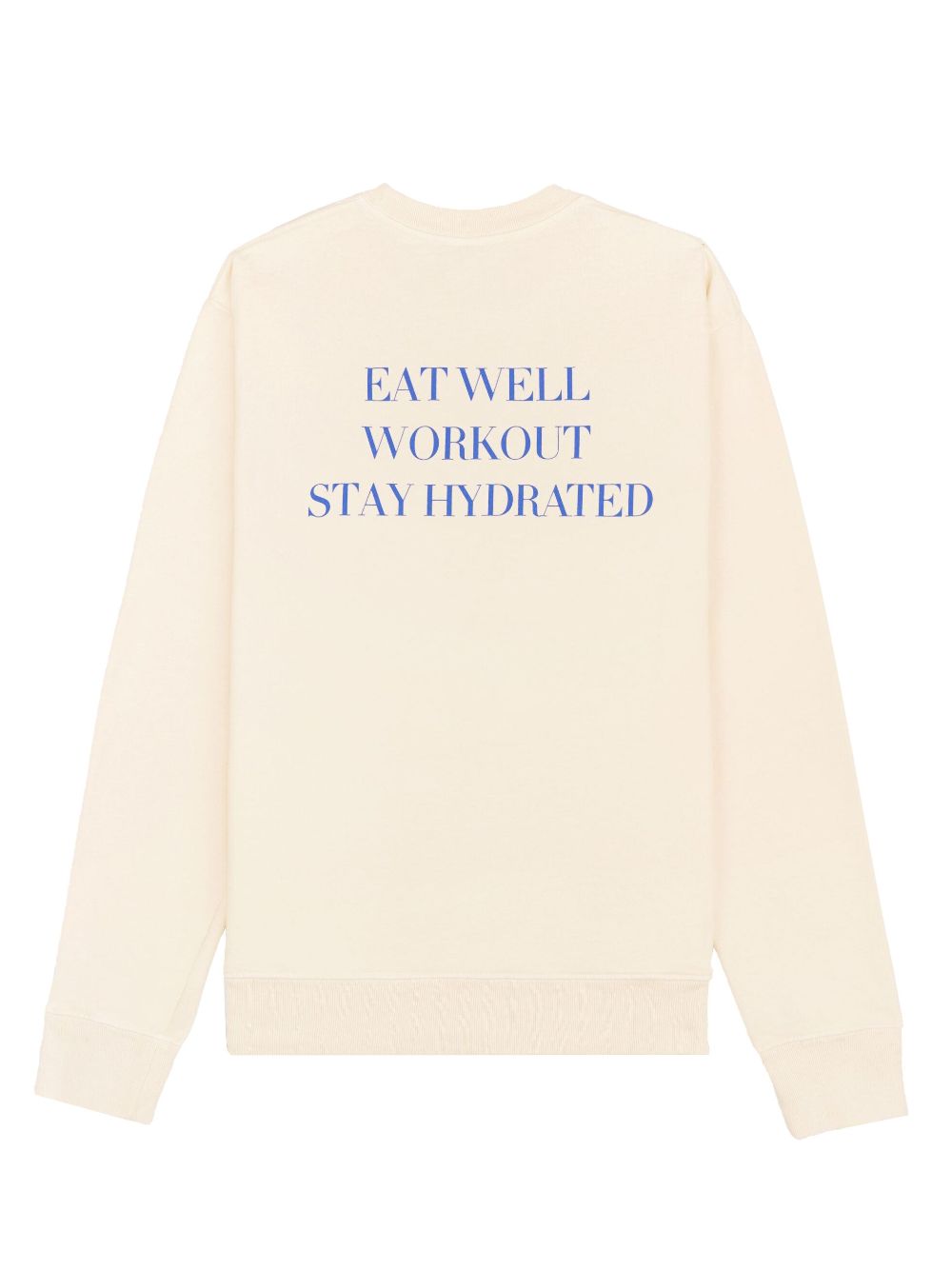 Shop Sporty And Rich Stay Hydrated Health Club Sweatshirt In Neutrals