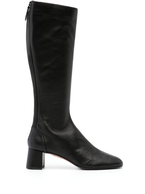 Aquazzura Saint Honore 50 leather knee-high boots Women