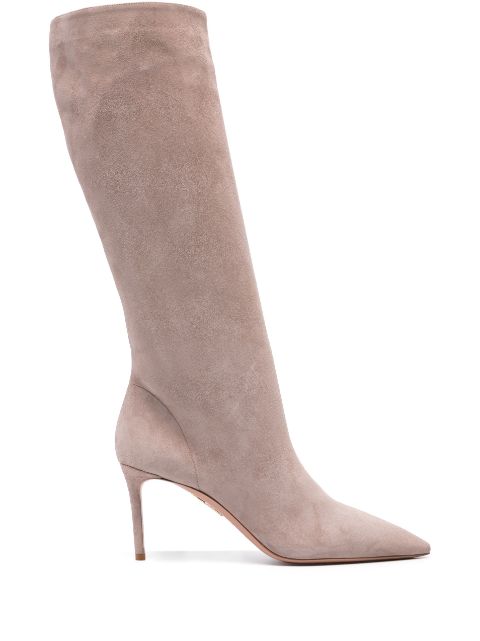 Aquazzura Matignon 85mm suede boots