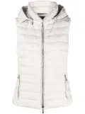 Moorer detachable-hood padded zip-up gilet - Neutrals