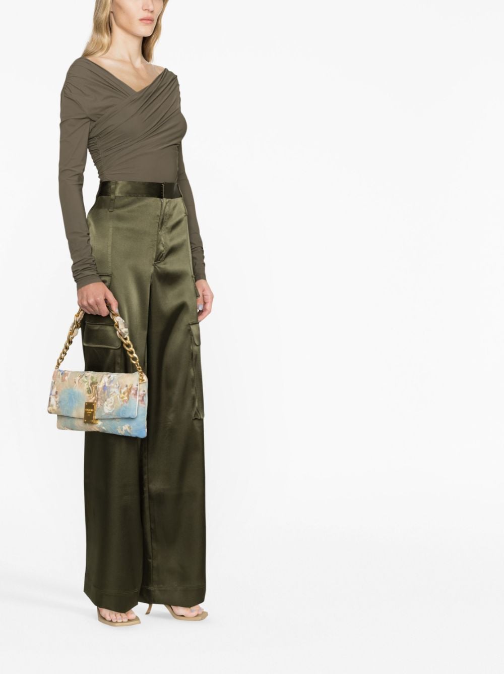 Balmain Small 1945 sky-print Shoulder Bag - Farfetch
