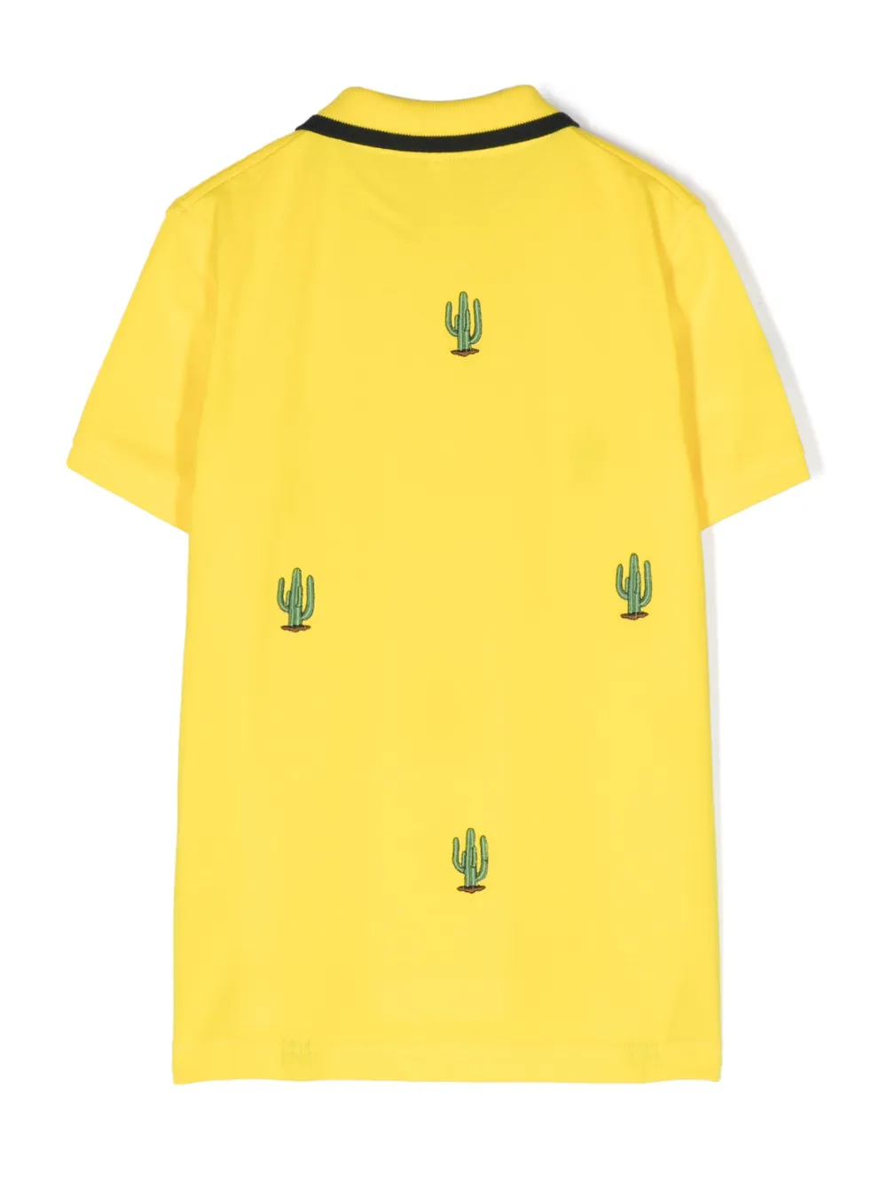 Sun 68 Poloshirt met geborduurd logo - Geel