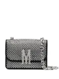 Moschino crystal-embellished crossbody bag - Black