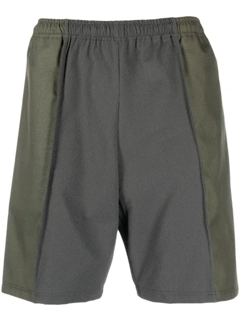 Affix elastic-waist panelled track shorts