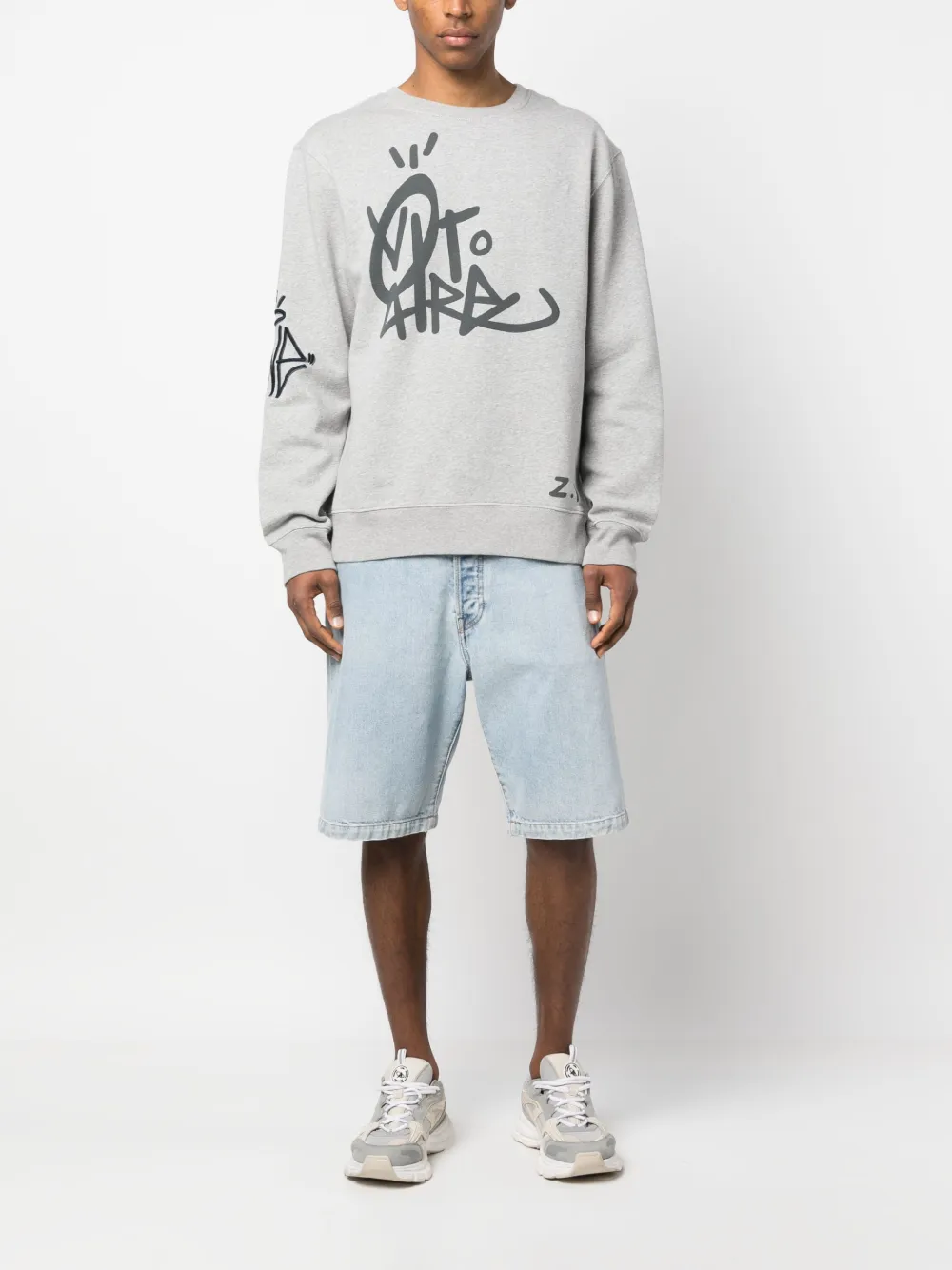 Zadig&Voltaire Sweater met print - Grijs