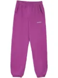 Sporty & Rich embroidered-logo cotton track pants - MAGENTA