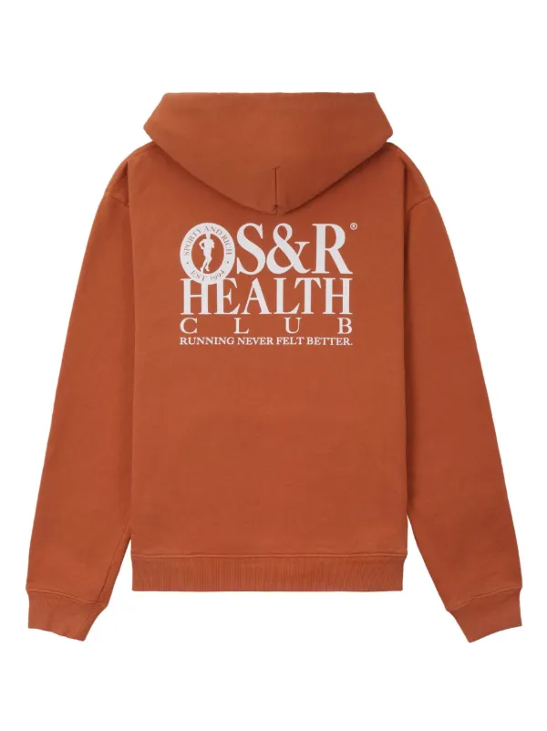 Sporty Rich Felpa S&R Health Con Cappuccio Arancione FARFETCH IT