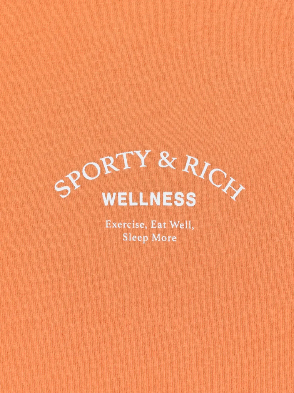 Sporty And Rich Wellness Slogan-print Cotton-jersey Shorts In Orange
