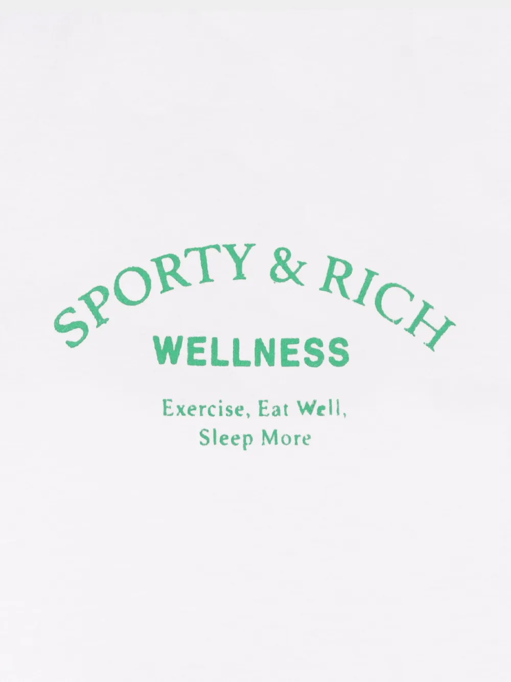Sporty & Rich Katoenen sweater WHITE