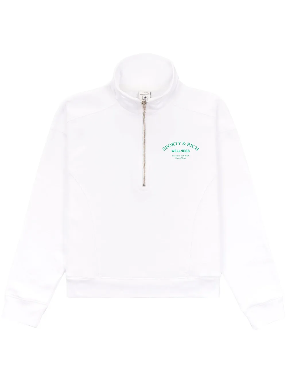 Sporty & Rich Katoenen sweater WHITE