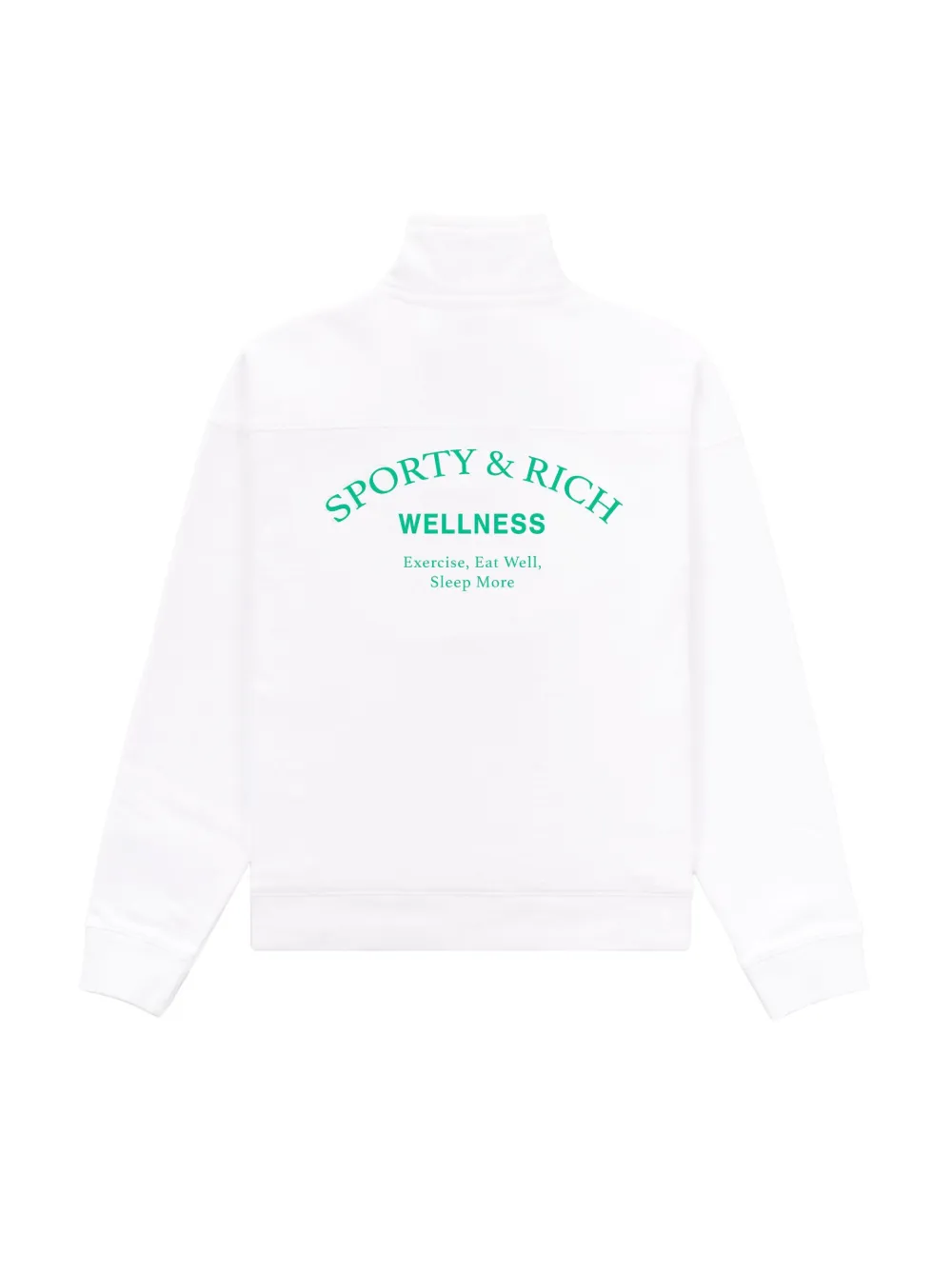 Sporty & Rich Katoenen sweater WHITE