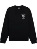 Sporty & Rich logo-print cotton sweatshirt - Black