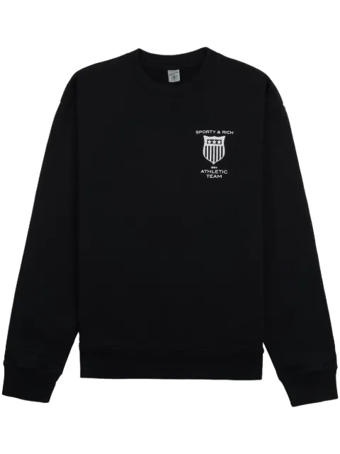 Sporty & Rich logo-print cotton sweatshirt 