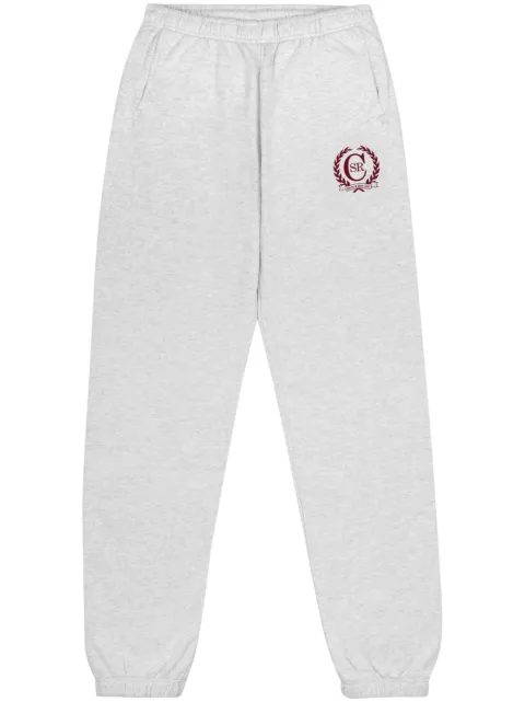 Sporty & Rich C Crest logo-print track pants 
