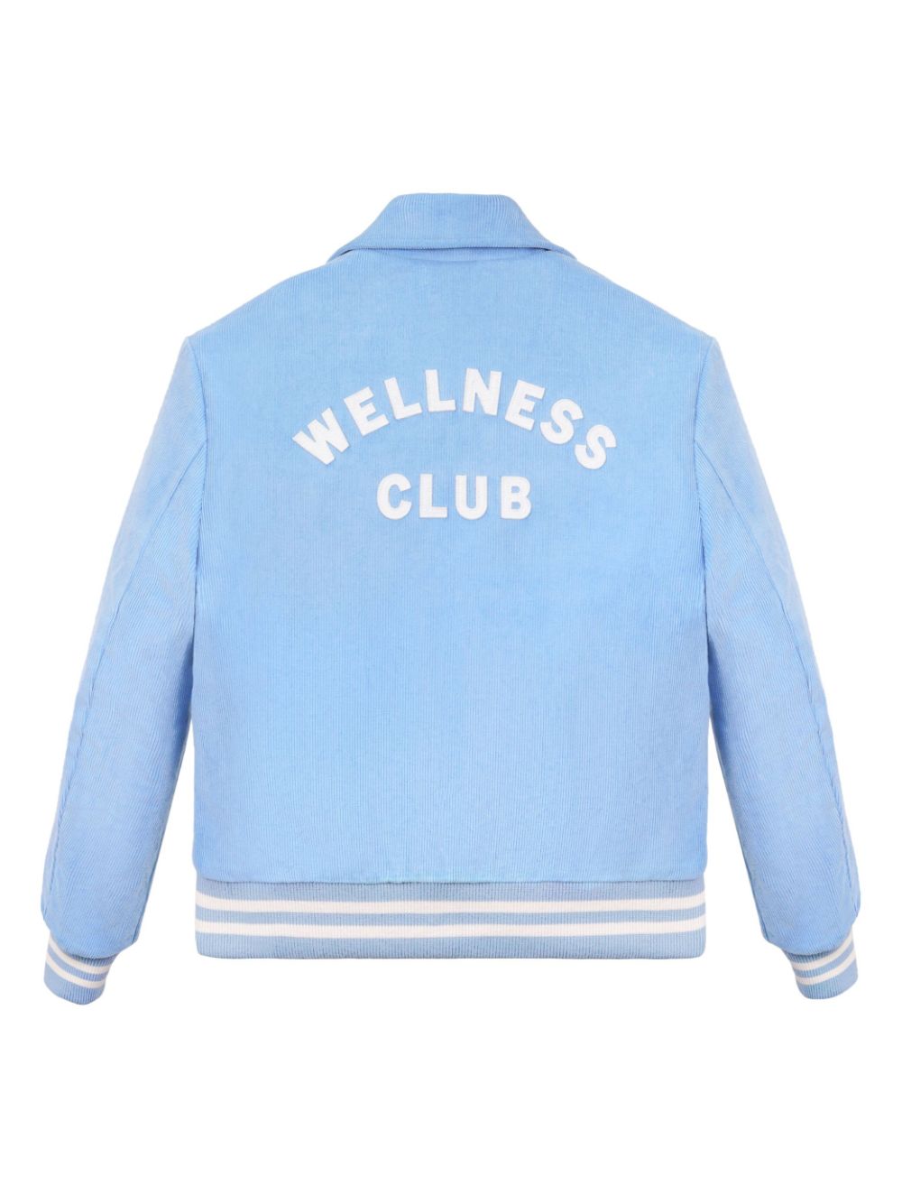 Shop Sporty And Rich Wellness Club Corduroy Jacket In Baby Blue