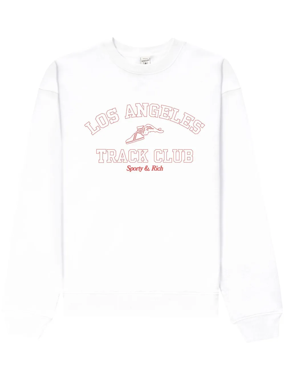 Sporty And Rich Track Club Logo-print Cotton-blend In White