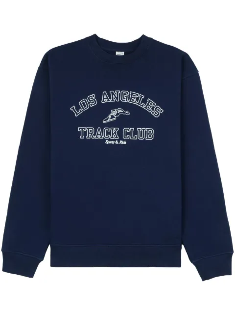 Sporty & Rich Track Club crew-neck sweatshirt