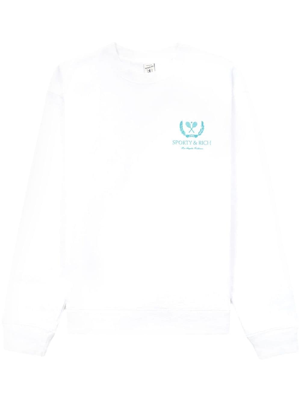 Sporty And Rich Glam Slam Logo-print Sweatshirt In White