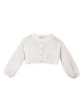 Tutu Du Monde Crystal long-sleeve cardigan - White