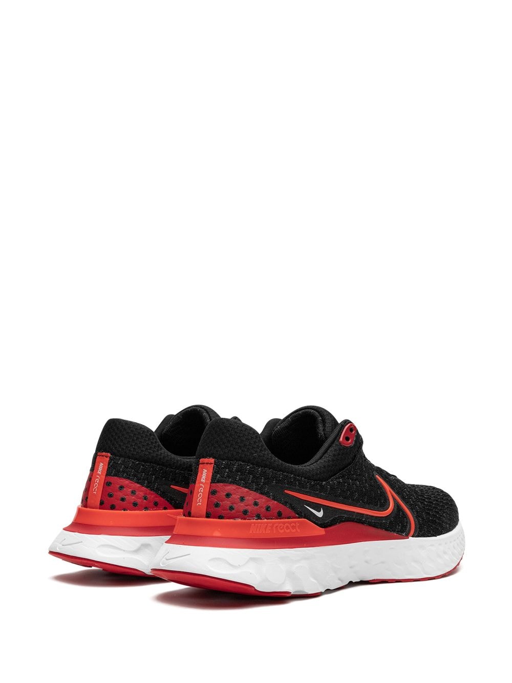 Shop Nike React Infinity Run Flyknit 3 "black University Red" Sneakers