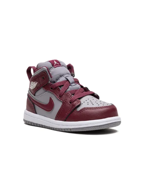 Jordan Kids Jordan 1 Mid "Cherrywood Red" sneakers