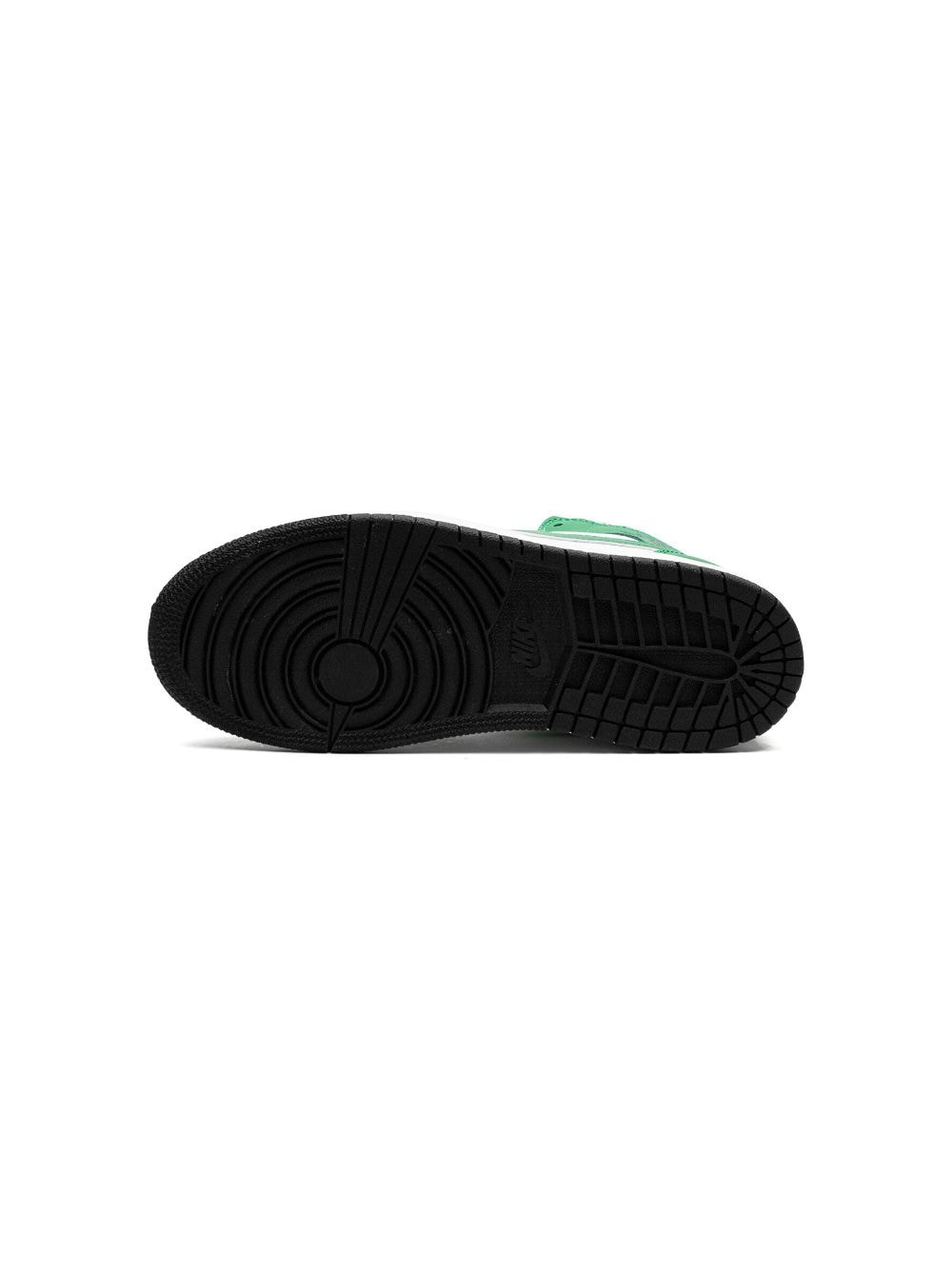 Shop Jordan Air  1 Mid "lucky Green" Sneakers